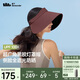蕉下（beneunder）燈罩帽大帽檐遮陽帽女黑膠防曬帽全臉遮陽空頂帽太陽帽BM563紫