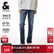 杰克·瓊斯（JACK&JONES）正品男裝秋季強力彈性石墨烯面料牛仔長(cháng)褲舒適903直筒長(cháng)褲子男士 E39 中牛仔藍 30 170 W30/L30
