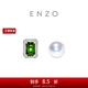 周大福ENZO商場(chǎng)同款18K金海水珍珠碧璽鉆石耳釘女EZT464生日禮物 EZT464