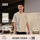 森馬（Semir）短袖T恤男重磅純棉印花上衣戶(hù)外露營(yíng)夏季休閑裝101324100151
