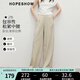 紅袖老錢(qián)風(fēng)休閑褲2025夏季新款女裝H型松緊腰寬松百搭輕薄顯瘦山本褲 米010 M