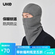 UKE美利奴羊毛戶(hù)外登山抓絨騎行面罩 保暖導濕防風(fēng)防塵護耳面罩 元野 深麻灰