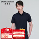 報喜鳥(niǎo)冰氧絲涼感POLO衫男 多彩百搭休閑短袖上衣KEST252032U藍48