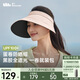 蕉下（beneunder）遮陽(yáng)帽女防曬帽子太陽(yáng)帽黑膠空頂帽防紫外線(xiàn)夏季蛋卷收納便攜粉