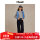 ELAND衣戀牛仔褲女復古風(fēng)寬松褲腳可翻邊闊腿通勤褲2025夏季新款 牛仔色(55)Indigo XS /155