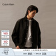 Calvin KleinJeans春秋男士潮流復古貼袋ck按扣翻領(lǐng)燈芯絨棉服外套J327311 BEH-太空黑 S