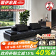 馨伊意式極簡(jiǎn)勞倫斯真皮沙發(fā)客廳2025新款輕奢家用大戶(hù)型直排皮藝沙發(fā) 旗艦版-2.2mmS級加厚頭層牛皮 3.64米直排【1米寬】