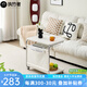 執(zhí)竹者C型邊幾現(xiàn)代簡約客廳沙發(fā)側(cè)邊桌小戶型床頭桌可移動奶油風小茶幾 豪華款邊幾白色