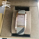 博柏利（BURBERRY）【限量】支持鑒定/真皮手表女士手表小方表米色腕表BU9509 25mm大表盤(pán)/BU9408格子紋皮帶間玫