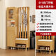 實(shí)木鞋柜家用門(mén)口帶換鞋凳一體入戶(hù)玄關(guān)隔斷柜客廳沙發(fā)屏風(fēng)帶掛衣 【升級實(shí)木】原色木語(yǔ) 右門(mén)廳柜100cm長(cháng) 自行安裝