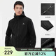 駱駝（CAMEL）戶外軟殼衣情侶款防水防風(fēng)夾克加絨連帽外套潮 AA32263652