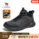 駱駝（CAMEL）男鞋冬季加絨保暖戶(hù)外登山鞋厚底增高防滑舒適徒步運動(dòng)鞋子男 G13W379077 黑色 43