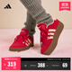 adidas「T頭鞋」VL COURT BOLD厚底增高休閑板鞋德訓鞋女阿迪達斯   淺猩紅/暖香草色   36
