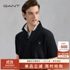 GANT/甘特【100%棉】夏男士休閑時(shí)尚印花logo翻領(lǐng)短袖T恤POLO衫 5黑色 M