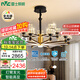 雷士（NVC）美式輕奢客廳吊燈燈臂發(fā)光15頭護(hù)眼全光譜智能WHXD180Z/F-03