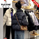 啄木鳥(niǎo)正品女裝短款羽絨棉服外套女2025冬季新款顯瘦小個(gè)子加厚立領(lǐng)棉衣 黑色 L (建議100斤-115斤)
