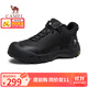 駱駝（CAMEL）加絨鎖溫保暖防潑水軟彈休閑戶外徒步鞋男 G15WX48067 黑色 42