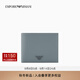 EMPORIO ARMANI/阿瑪尼官方旗艦【禮物】新款男士對折輕便錢(qián)夾錢(qián)包卡包一體秋季 U8060-藍灰色 均碼