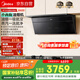 美的（Midea）【小西梅】油煙機(jī) 抽吸排油煙機(jī) 自動(dòng)蒸汽洗 30風(fēng)量 頂側(cè)一體MAX雙風(fēng)道側(cè)吸清潔煙機(jī)CXW-140-AK11