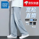 真維斯牛仔褲男2025春秋季潮牌寬松直筒闊腿褲子最新款休閑長(cháng)褲男生秋冬 20520-1/?SJ113淺藍色 XL