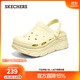 Skechers洞洞鞋女外穿休閑時(shí)尚百搭易穿透氣增高疏水夏季鞋111127 亮黃色/YEL 38