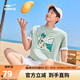 鴻星爾克短袖男夏季新品休閑T恤圓領(lǐng)針織衫純棉運動(dòng)t個(gè)性透氣上衣戶(hù)外男裝