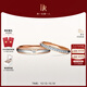 DR結婚對戒節日禮物L(fēng)OVEPALACE禮堂花徑雅致款QW0103/QM0103 情侶對戒 分18k金（少量現貨）