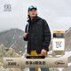 KOLON SPORT/可隆軟殼三合一夾克 男子防潑水防風(fēng)戶(hù)外沖鋒衣 LHJK5WNT17-BK 黑色 【軟殼內膽】 XL 180/100A