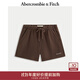 Abercrombie & Fitch男裝25秋季新款美式復古百搭抽繩松緊腰運動(dòng)衛褲短褲176-5450 棕色 L (180/86A)