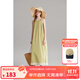 ELLE KIDS童裝 度假風(fēng)無(wú)袖掛脖連衣裙女童夏季新款森系大裙擺裙子 咸菜綠 150