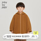 jnby by JNBY江南布衣童裝綿羊毛秋冬呢大衣短款連帽外套男女童兒童1NA810610 232金棕色 110 cm