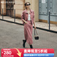 Olrain歐芮兒法式粉色牛仔外套女春裝新款復古甜美休閑外套 粉色 S