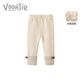 凡獵VOONLIE女童打底褲秋冬裝2025新款兒童休閑長(cháng)褲寶寶加絨保暖褲子冬季