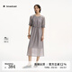 播法式雪紡連衣裙女25夏季新款獨(dú)特絕美小裙子DDS2LD5027 G50珠灰 M