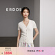 ERDOS 春夏V領(lǐng)四平短袖可機(jī)洗針織衫修身顯瘦甜美女真絲上裝 白 XL 170/92A