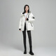 愛(ài)美斯（AIMISS）【工裝戶(hù)外羽絨】連帽工裝鴨絨服女冬季戶(hù)外抽繩收腰長(cháng)羽絨厚外套 白色 S
