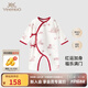 英氏【商場(chǎng)同款】新生兒連體衣嬰兒衣服純棉爬服嬰兒滿(mǎn)月衣服周歲禮服 【100%棉】馥郁秘境和哈款 59cm