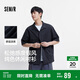 森馬（Semir）短袖襯衫男松弛肌理感度假風(fēng)襯衣2025夏上衣純色百搭109325104103