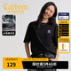 卡賓（CABBEEN）【AI風(fēng)格印花】男裝 短袖T恤2025夏季新款涼感功能潮流百搭 煤黑色01（寬松版型） S /165/46