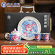 蘇氏陶瓷（SUSHI CERAMICS）鎏銀荷塘清趣茶壺套裝非遺大師鄭文強(qiáng)作品功夫茶具禮盒