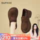 達芙妮（DAPHNE）厚底樂(lè )福鞋女2025秋季新款舒適松糕女鞋增高休閑復古羅馬鞋 棕色 36