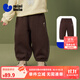迷你巴拉女童寶寶甜美長(cháng)褲2025冬季新品內里加絨親膚保暖褲子 咖啡50838 100 cm