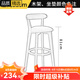 木普森北歐實(shí)木吧臺(tái)椅子家用現(xiàn)代簡(jiǎn)約高腳椅靠背吧臺(tái)凳高腳凳前臺(tái)酒吧椅 81cm坐高 顏色請(qǐng)留言