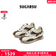 SugarSu25年秋季新款復(fù)古時尚德訓(xùn)休閑厚底增高貝殼阿甘鞋女 層鹽白色 38