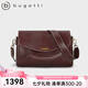BUGATTI包包女包奢侈品牌2025新款女士單肩斜挎七夕情人節(jié)禮物送女友老婆 酒咖色