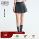 Teenie Weenie小熊女裝半身裙2025年秋季新款氣質(zhì)學(xué)院風(fēng)時(shí)髦百褶裙 深灰色 M