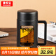 GIANXI高硼硅耐高溫玻璃杯夏季雙層防摔水杯帶茶隔 430ml情人節(jié)禮物