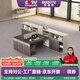 歐迪圖（OUDITU）財務(wù)辦公桌員工位簡(jiǎn)約現代辦公家具職員屏風(fēng)6四2人公司辦公室卡座 T型雙人位+活動(dòng)柜