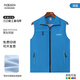 花國衫超市工作服馬甲定制印logo收銀促銷團(tuán)體活動紅色拉鏈口袋背心定做 湖藍(lán)色 M