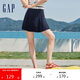 GAP女裝夏季純色珠地百褶迷你裙運動學(xué)院風(fēng)百搭短裙465057